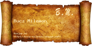 Bucz Milemon névjegykártya